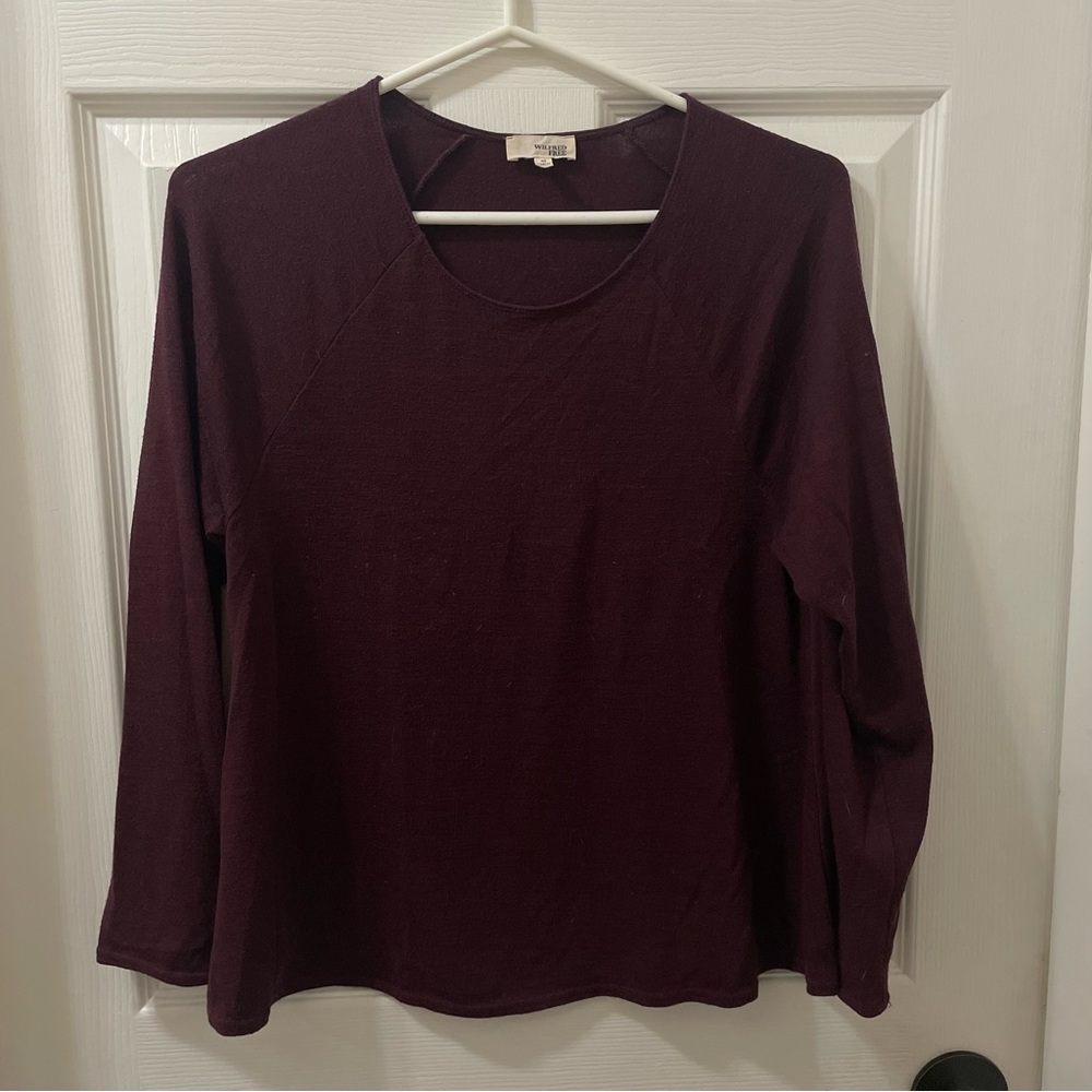 Wilfred Free Long Sleeve Top - Deep Plum